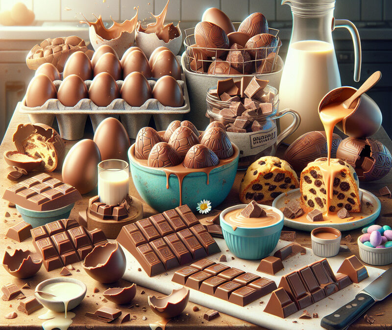 Uova di Pasqua al latte: come riutilizzarle in dolci e snack