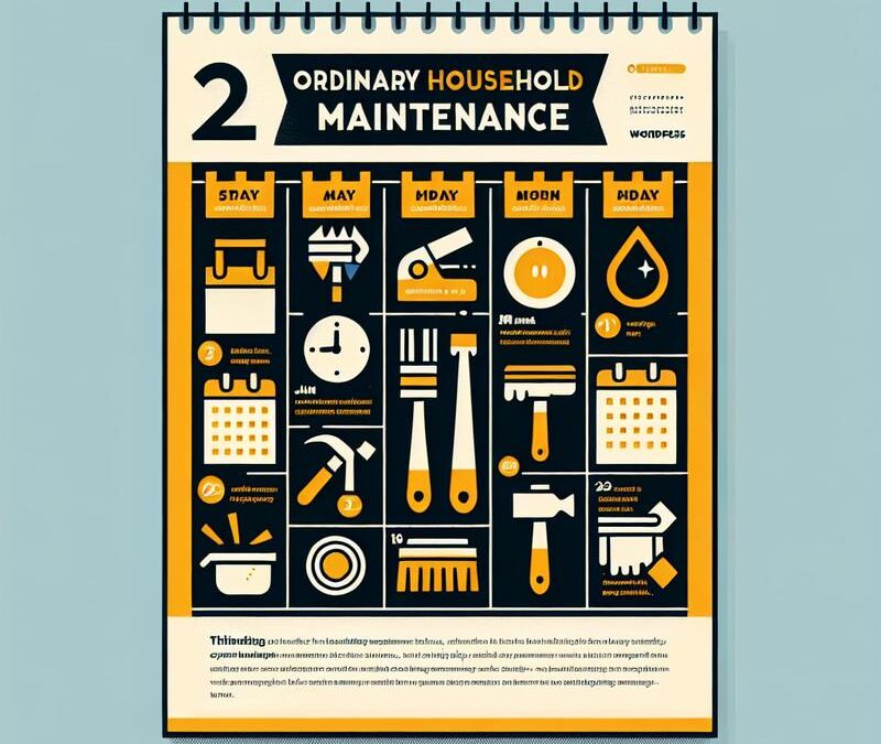 Manutenzione ordinaria casa: calendario e consigli utili